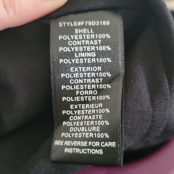 New Large Adelyn Raw black & white one shoulder dress low v-back, ruffled sleeve - Picture 9 of 10